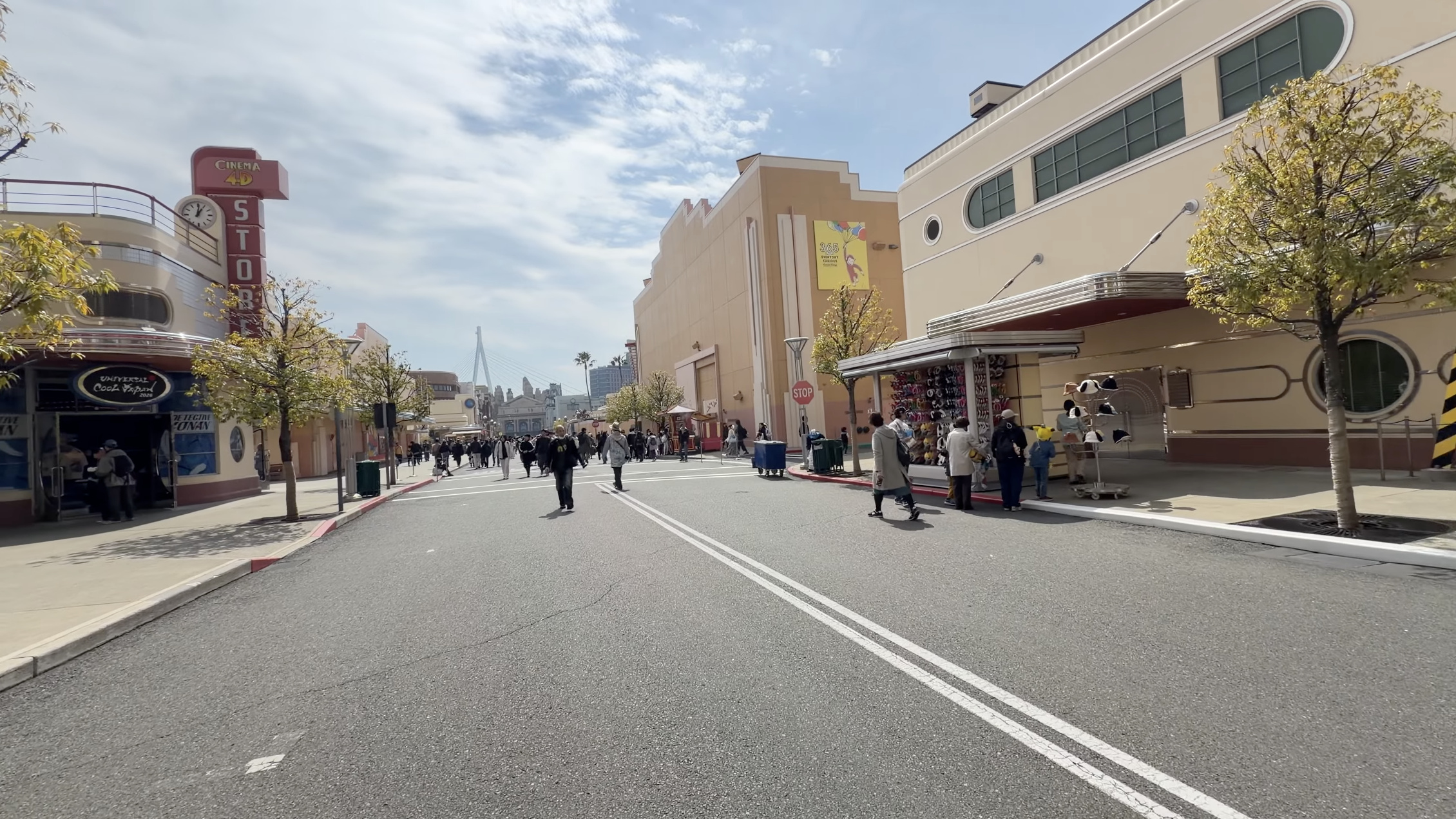 時計塔のあるシネマ4Dストア