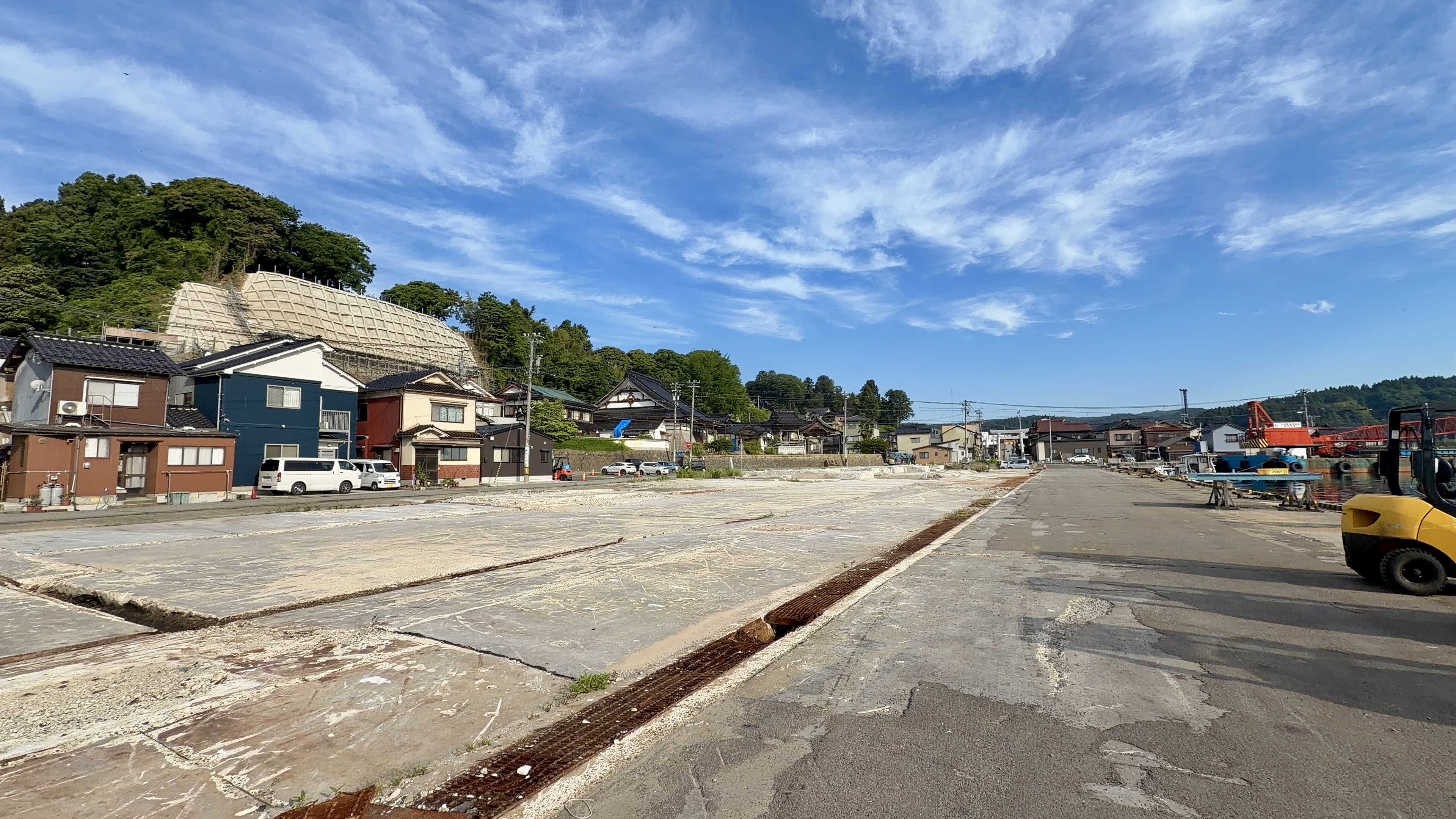 宇出津漁協跡地の更地